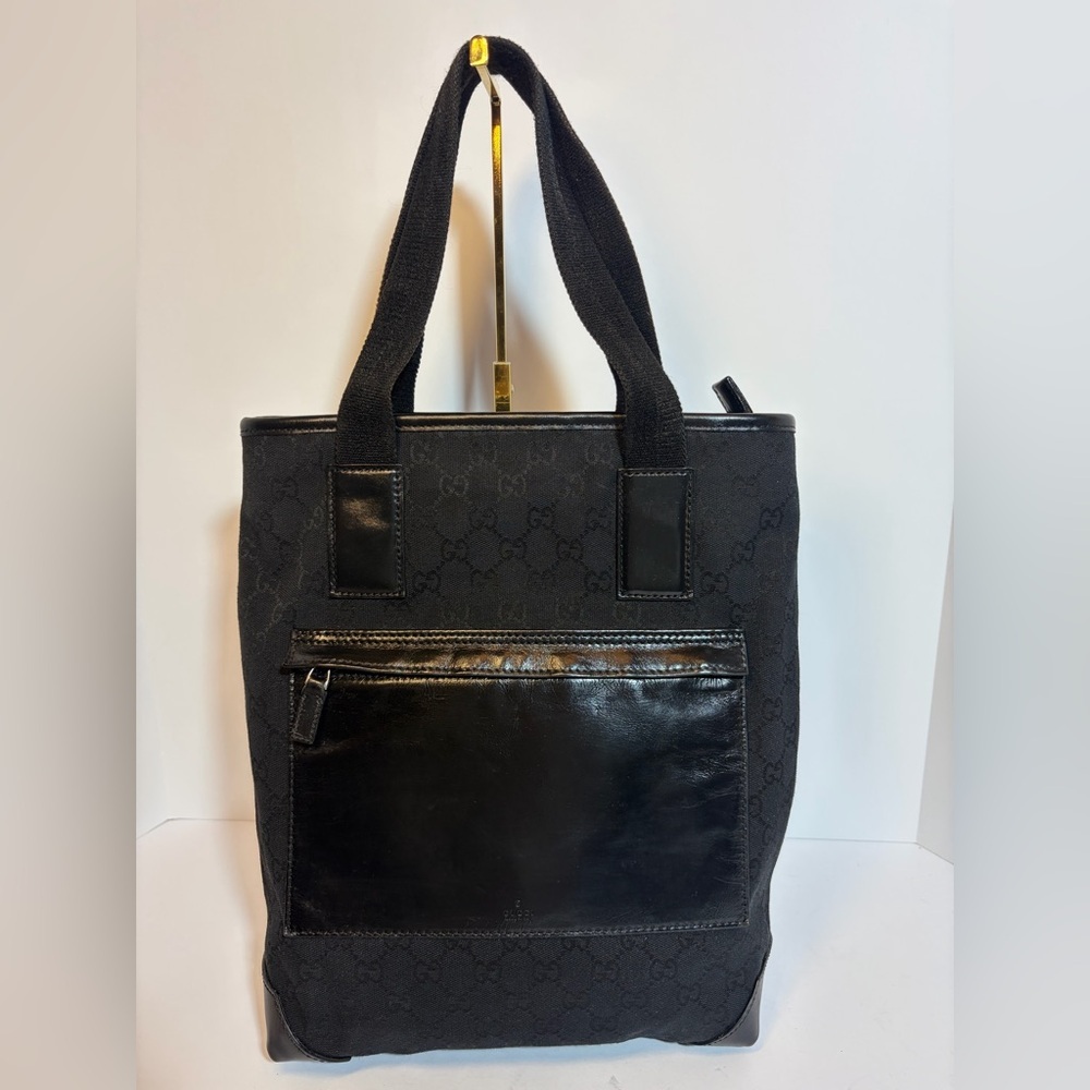 Gucci Black Monogram Tote